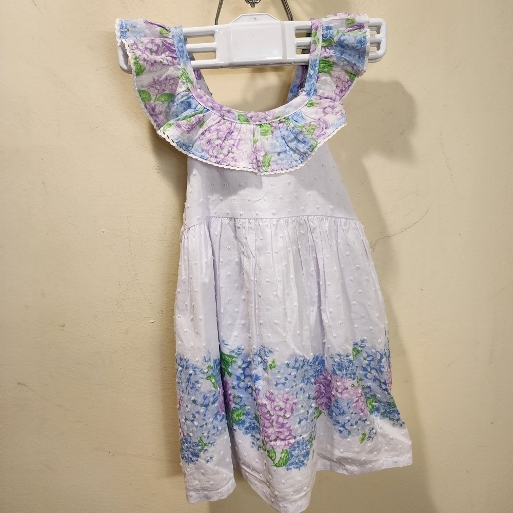 Tommy Bahama Girls 100% Cotton Floral Dress size 5 - Picture 2 of 11